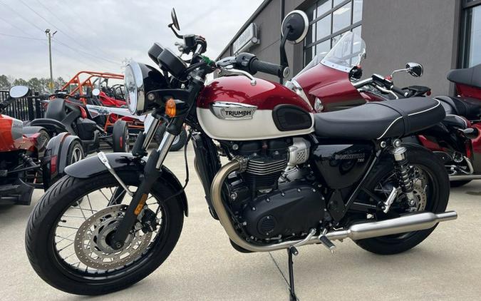 2023 Triumph Bonneville T100 Carnival Red Fusion White