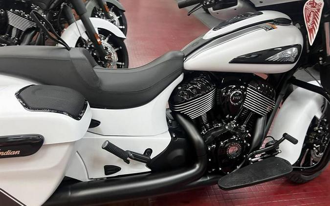 2024 Indian Motorcycle® Chieftain® Dark Horse® Ghost White Metallic Smoke