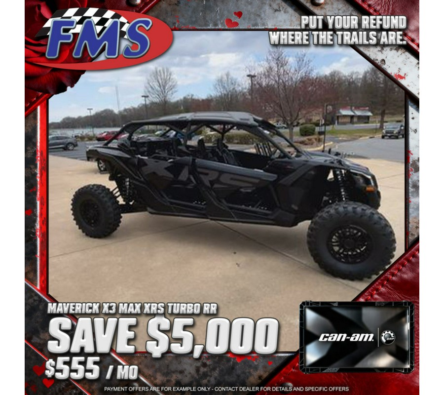2025 Can-Am® Maverick X3 Max X RS Turbo RR With Smart-Shox Triple Black