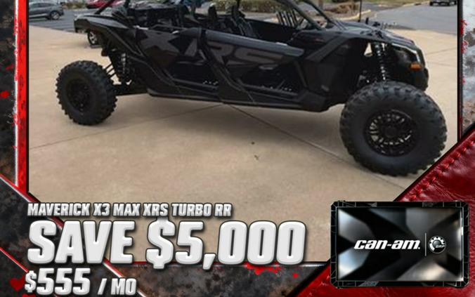 2025 Can-Am® Maverick X3 Max X RS Turbo RR With Smart-Shox Triple Black