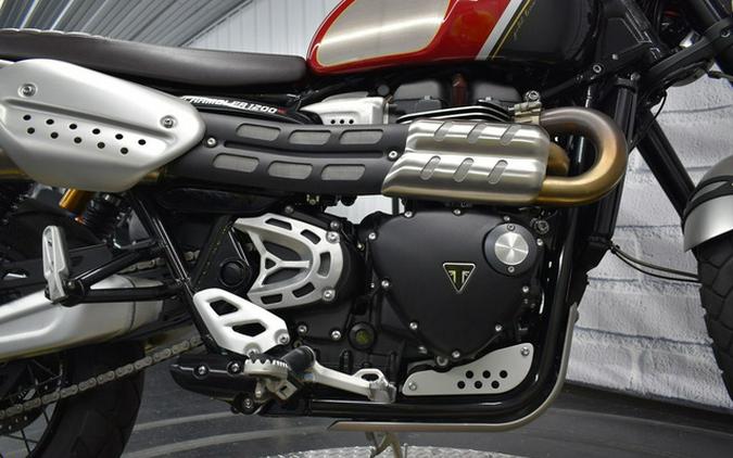 2022 Triumph Scrambler 1200 XC Gold Line Carnival RedStorm Grey