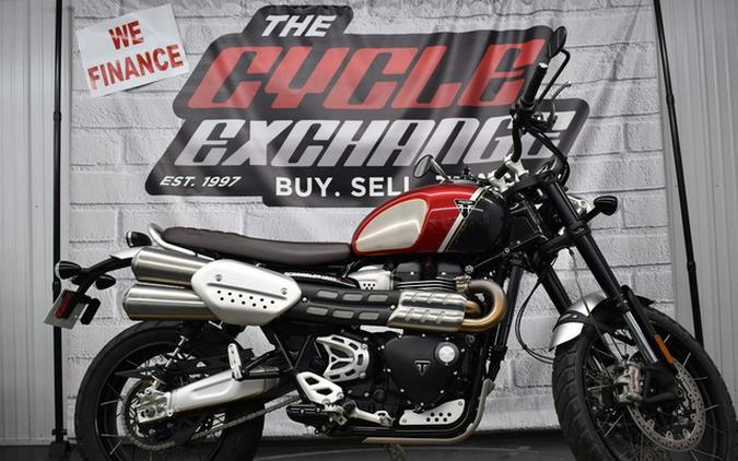 2022 Triumph Scrambler 1200 XC Gold Line Carnival RedStorm Grey