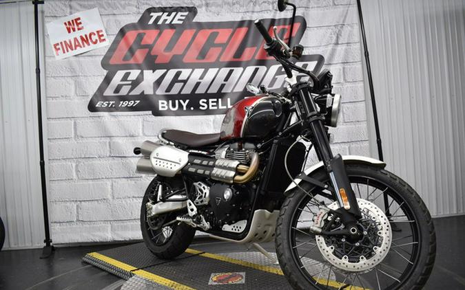 2022 Triumph Scrambler 1200 XC Gold Line Carnival RedStorm Grey