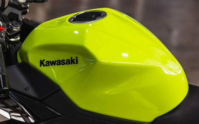 2026 Kawasaki Ninja 500 ABS Metallic Yellowish GreenEbony