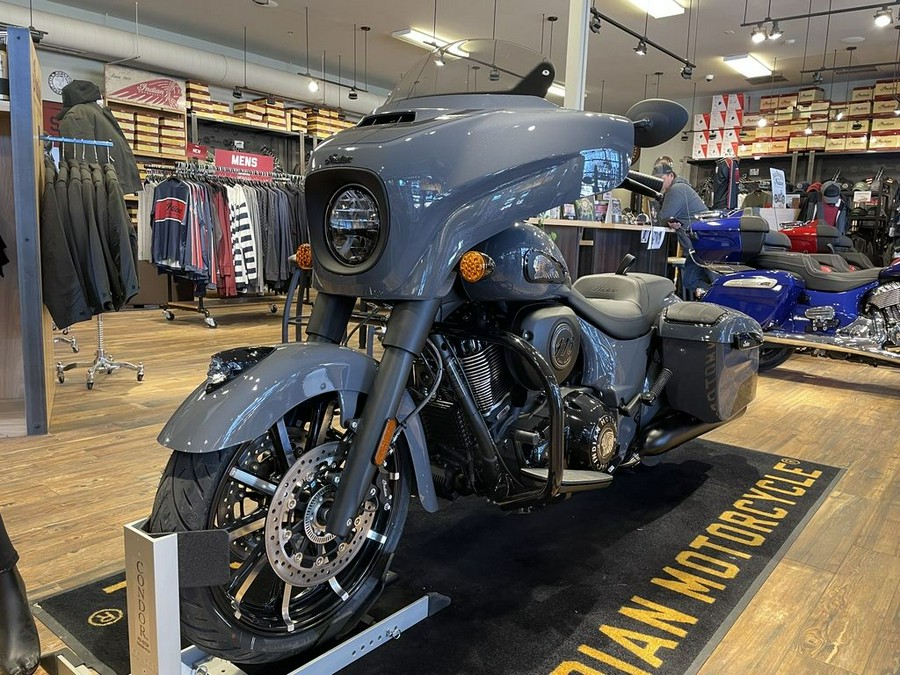 2024 Indian Motorcycle® Chieftain® Dark Horse® w/Powerband Audio Pkg Icon Stealth Gray Azure