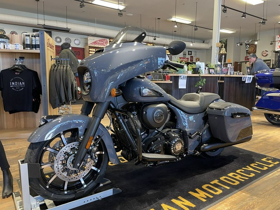 2024 Indian Motorcycle® Chieftain® Dark Horse® w/Powerband Audio Pkg Icon Stealth Gray Azure