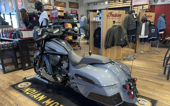 2024 Indian Motorcycle® Chieftain® Dark Horse® w/Powerband Audio Pkg Icon Stealth Gray Azure