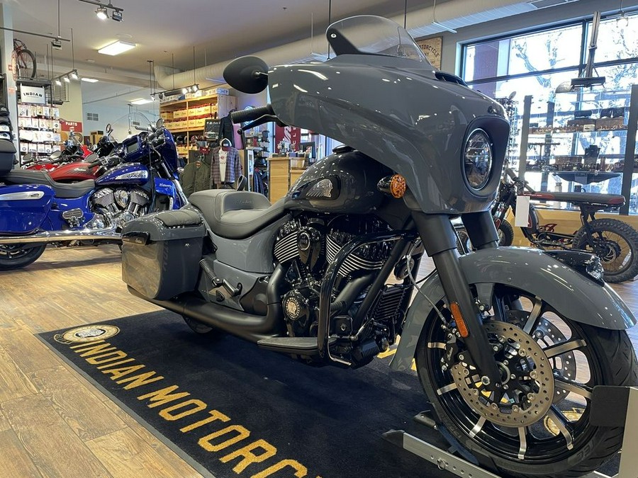 2024 Indian Motorcycle® Chieftain® Dark Horse® w/Powerband Audio Pkg Icon Stealth Gray Azure