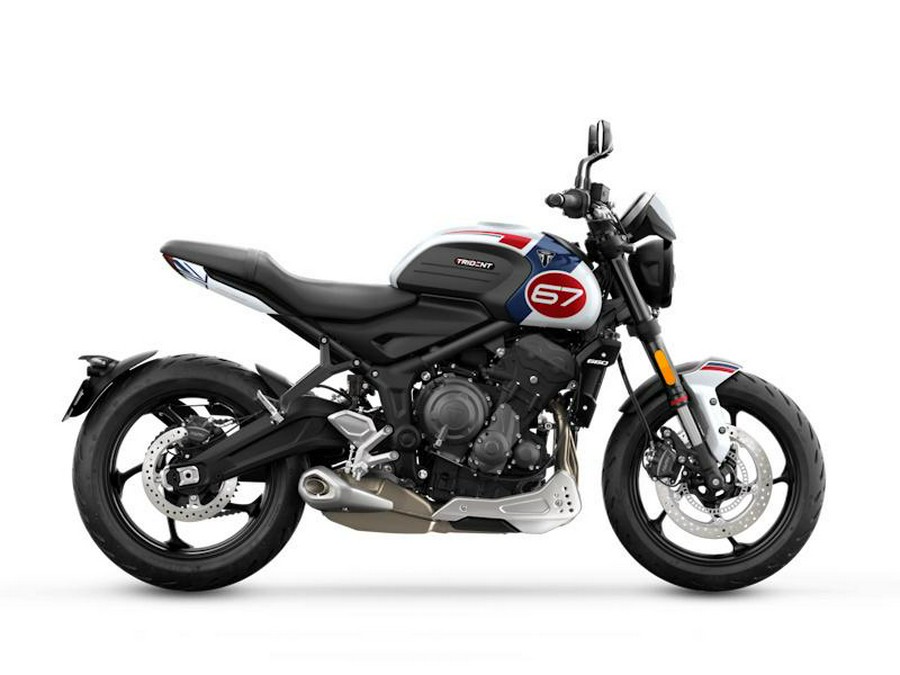 2024 Triumph Trident 660 Triple Tribute Edition Snowdonia White