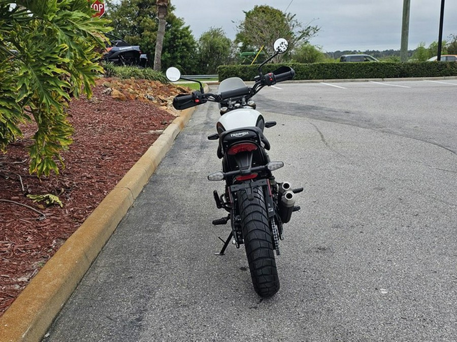 2026 Triumph Scrambler 400 XC Vanilla White XC Racing Yellow