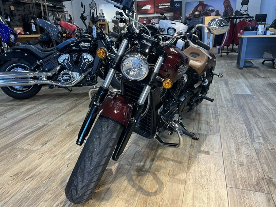 2022 Indian Scout ABS Maroon Metallic
