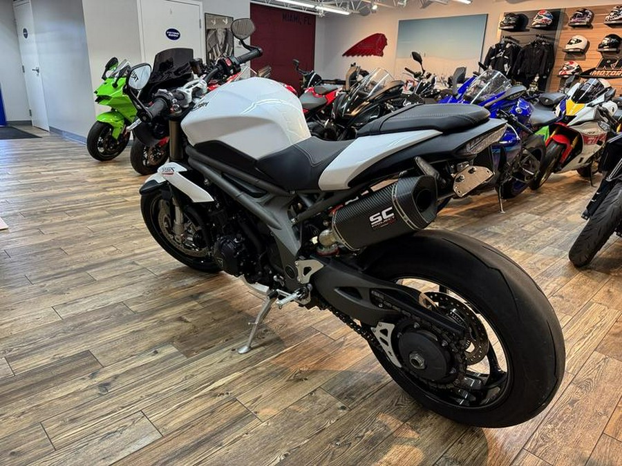 2019 Triumph Speed Triple RS Crystal White Metallic