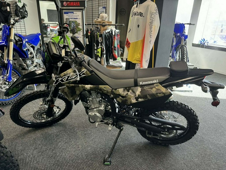 2026 Kawasaki KLX300 Cypher Camo Beige