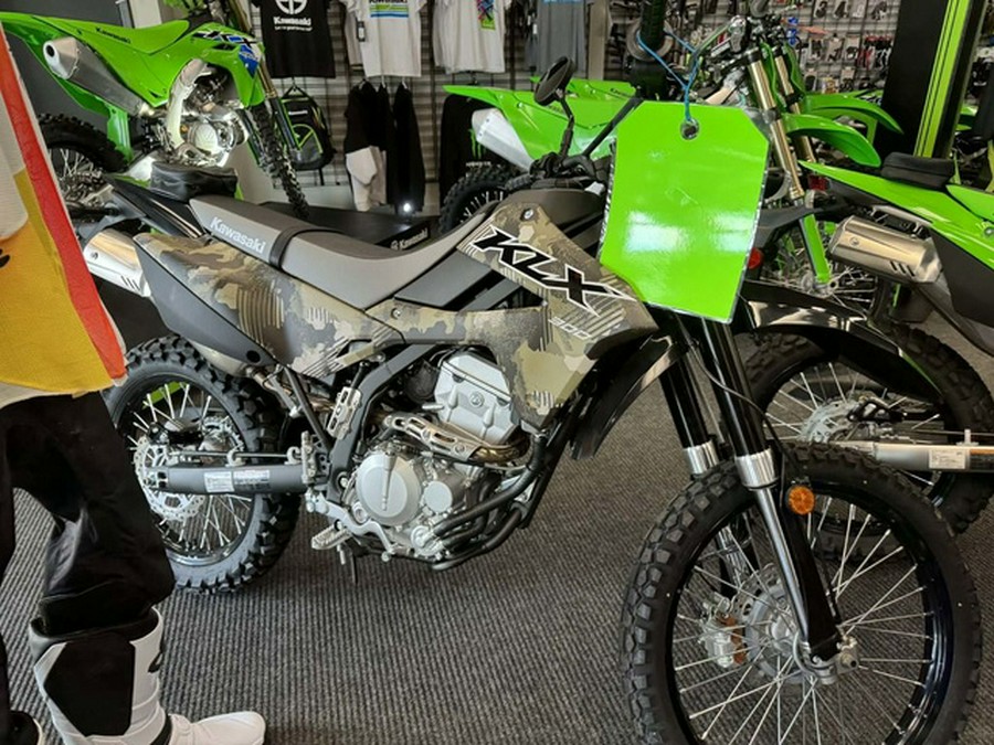 2026 Kawasaki KLX300 Cypher Camo Beige