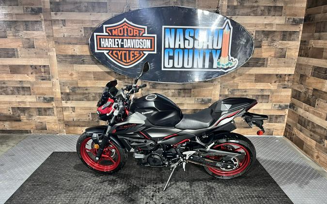 2024 Kawasaki Z500 SE ABS Candy Persimmon Red/Metallic Flat Spark Black/Metallic Matte Graphenesteel