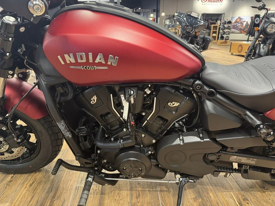 2025 Indian Scout Bobber Limited Sunset Red Smoke