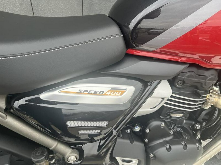 2025 Triumph Speed 400 Carnival Red / Storm Grey