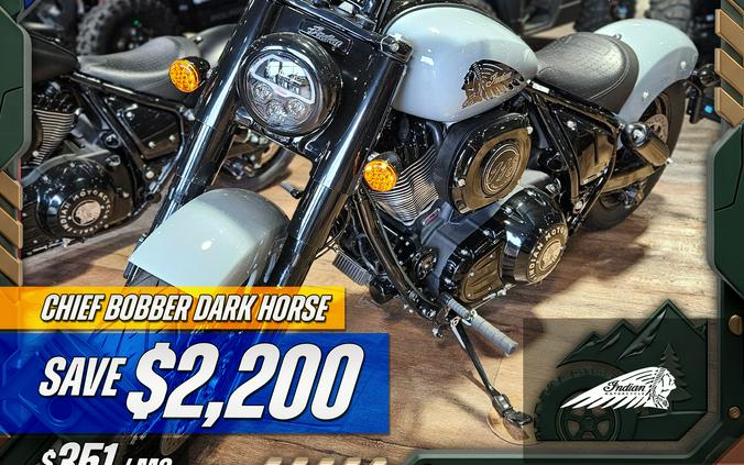 2025 Indian Motorcycle CHIEF BOBBER DARK HORSE Storm Gray - 20675