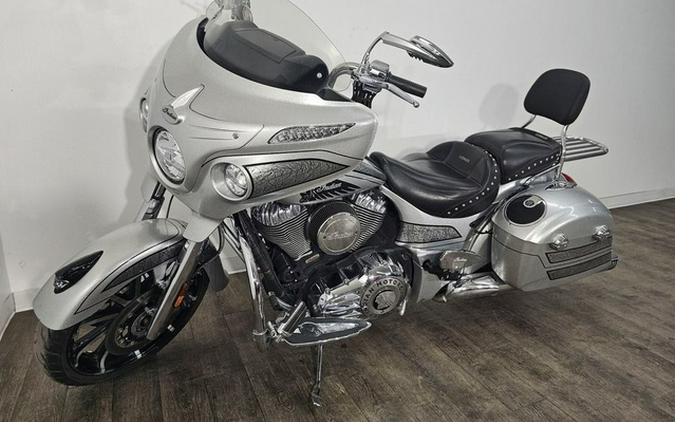 2018 Indian Chieftain Elite Black Hills Silver w/ Marble Accents