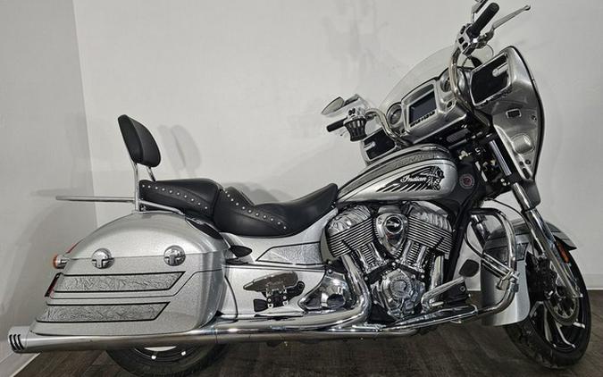 2018 Indian Chieftain Elite Black Hills Silver w/ Marble Accents