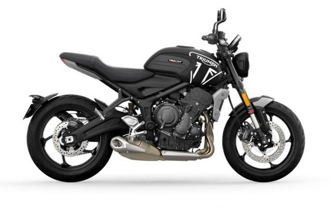 2022 Triumph Trident 660 Matt Jet Black And Silver Ice