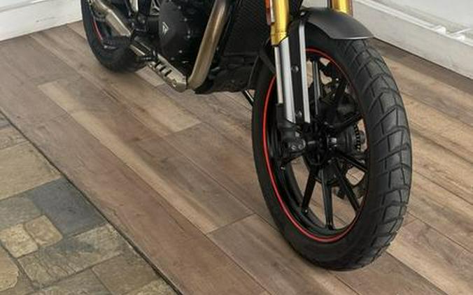 2025 Triumph Scrambler 400 X Carnival Red / Phantom Black