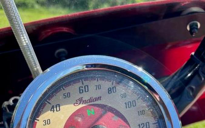 2019 Indian Motorcycle® Scout® Icon Series Ruby Metallic over White