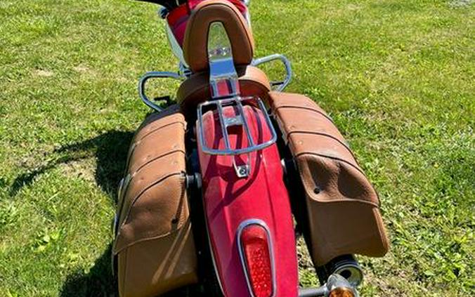 2019 Indian Motorcycle® Scout® Icon Series Ruby Metallic over White