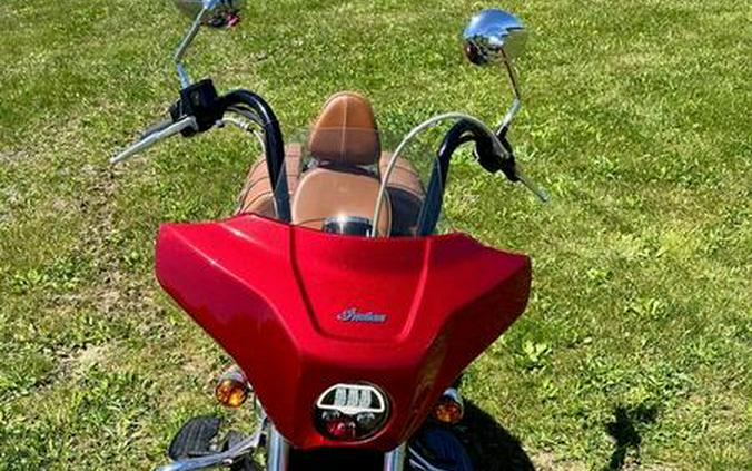2019 Indian Motorcycle® Scout® Icon Series Ruby Metallic over White