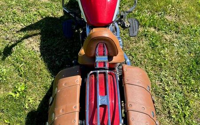 2019 Indian Motorcycle® Scout® Icon Series Ruby Metallic over White