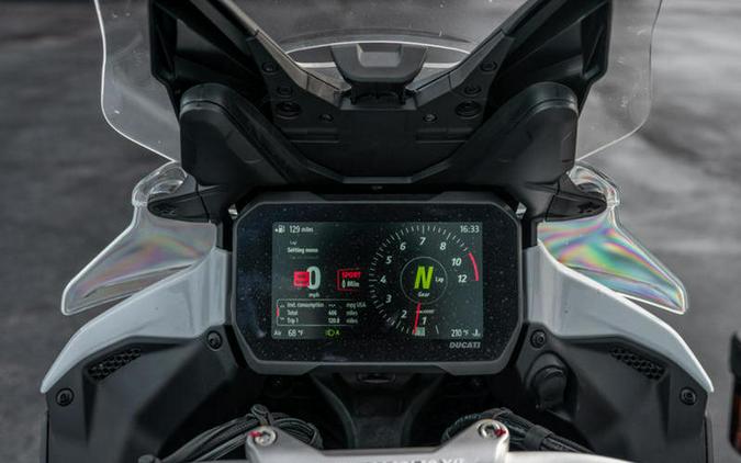 2023 Ducati Multistrada V4S Iceberg White - Spoked Wheels