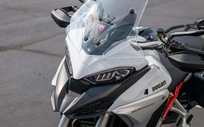 2023 Ducati Multistrada V4S Iceberg White - Spoked Wheels