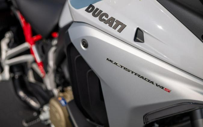 2023 Ducati Multistrada V4S Iceberg White - Spoked Wheels