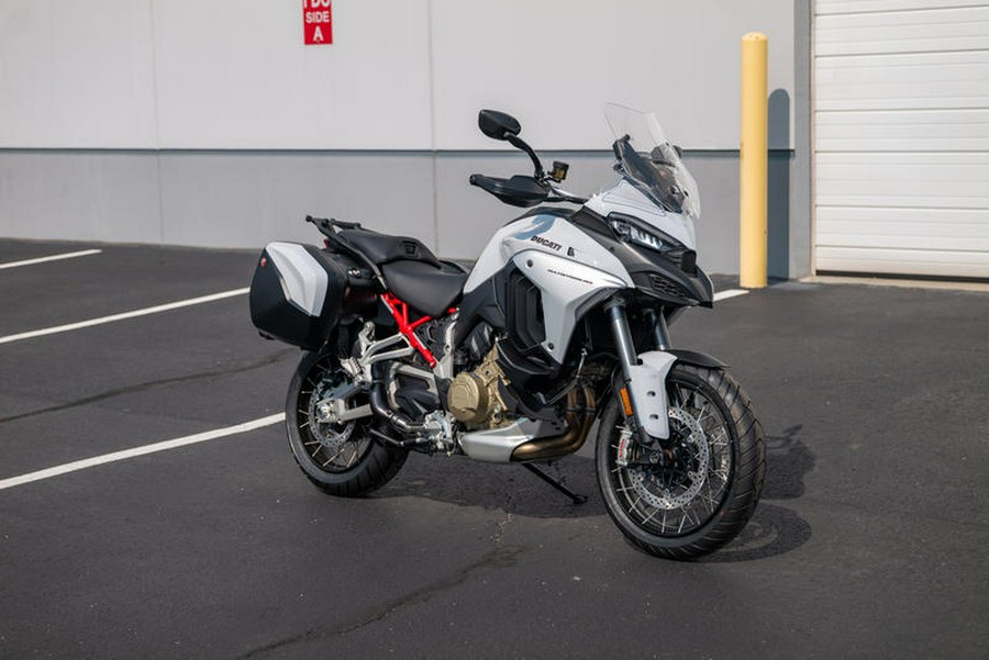 2023 Ducati Multistrada V4S Iceberg White - Spoked Wheels