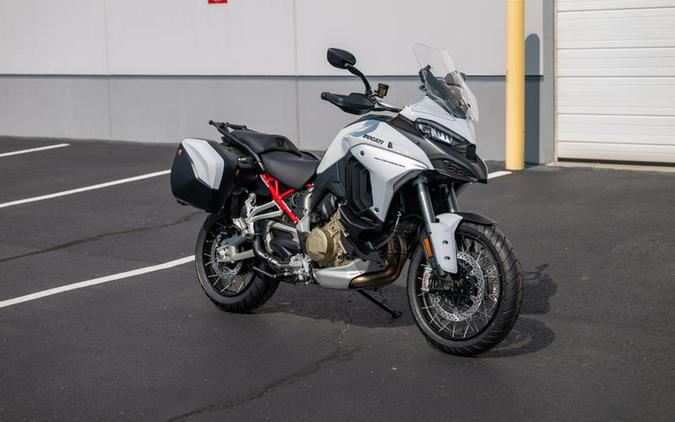 2023 Ducati Multistrada V4S Iceberg White - Spoked Wheels