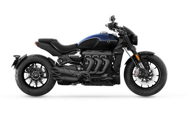 2025 Triumph Rocket 3 Storm GT Matte Sapphire Black And Satin Pacific Blue