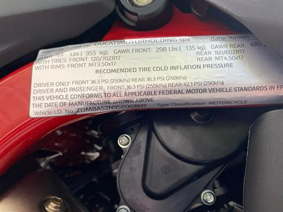 2025 Ducati Hypermotard 698 Mono