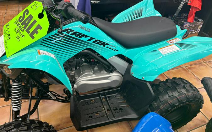 2024 Yamaha Raptor 110 TEAL