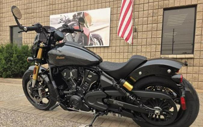 2026 Indian Motorcycle® 101 Scout® Black Crystal with Super Graphite