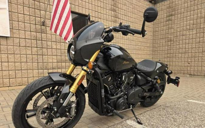 2026 Indian Motorcycle® 101 Scout® Black Crystal with Super Graphite