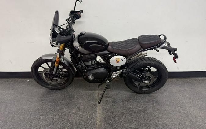 2025 Triumph Scrambler 400 X Phantom Black Silver Ice