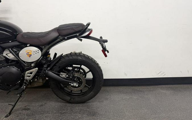 2025 Triumph Scrambler 400 X Phantom Black Silver Ice
