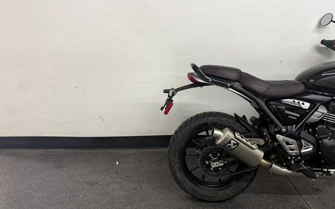 2025 Triumph Scrambler 400 X Phantom Black Silver Ice