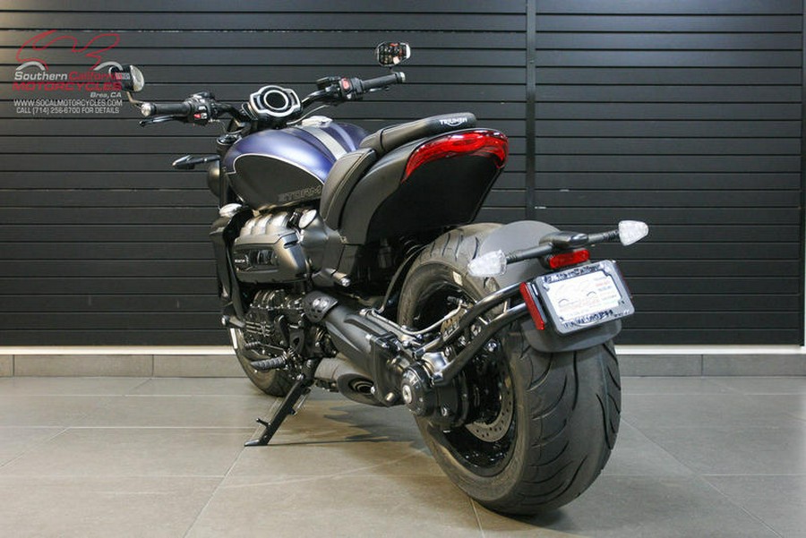 2025 Triumph Rocket 3 Storm R Satin Pacific Blue and Matte Sapphire Black