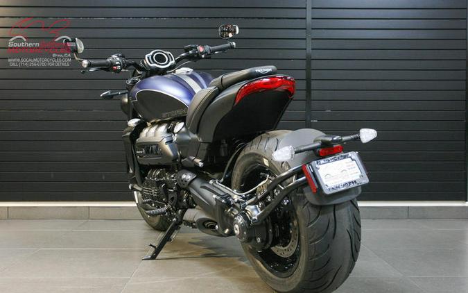 2025 Triumph Rocket 3 Storm R Satin Pacific Blue and Matte Sapphire Black