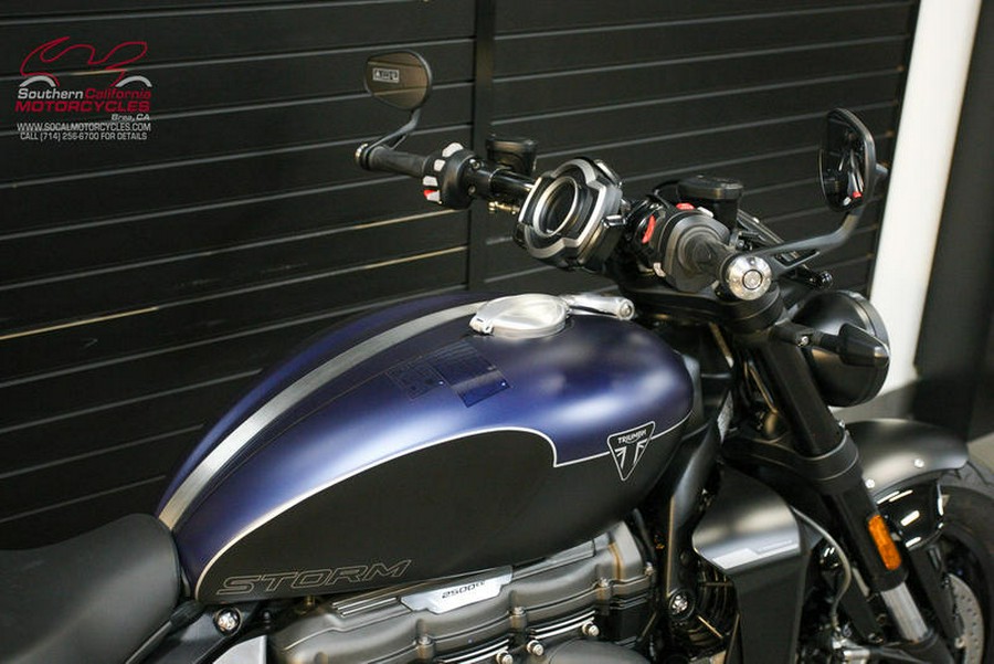 2025 Triumph Rocket 3 Storm R Satin Pacific Blue and Matte Sapphire Black