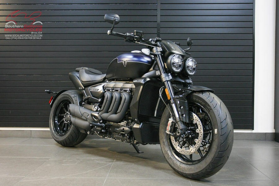 2025 Triumph Rocket 3 Storm R Satin Pacific Blue and Matte Sapphire Black