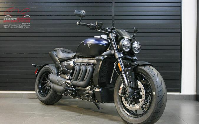 2025 Triumph Rocket 3 Storm R Satin Pacific Blue and Matte Sapphire Black