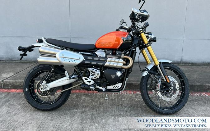 2024 Triumph Scrambler 1200 XE Baja Orange / Phantom Black