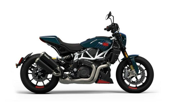 2024 Indian Motorcycle® FTR x 100% R Carbon Blue Candy Carbon